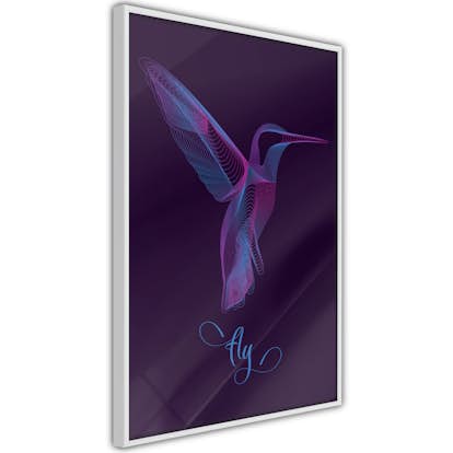 Poster Artgeist Affisch Purple Hummingbird