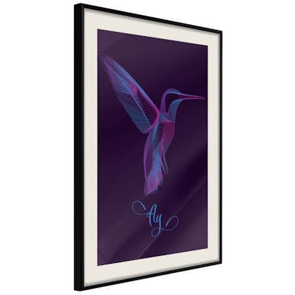 Poster Artgeist Affisch Purple Hummingbird
