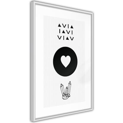 Poster Artgeist Affisch Heart and Crystals