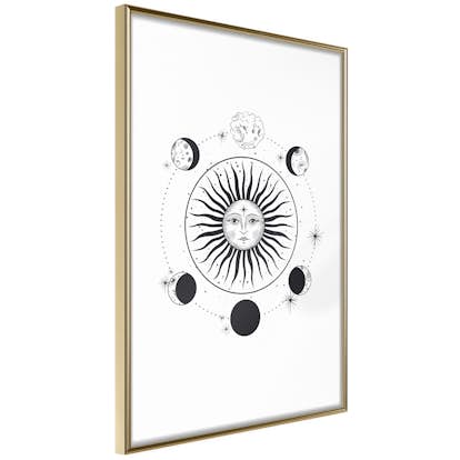 Poster Artgeist Affisch Moon Phases