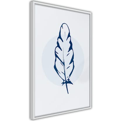 Poster Artgeist Affisch Blue Feather