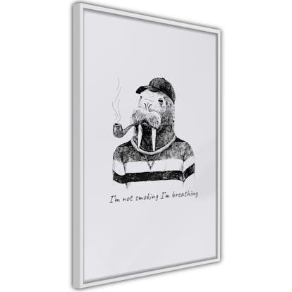 Poster Artgeist Affisch I'm Not Smoking. I'm Breathing