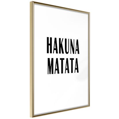 Poster Artgeist Affisch Hakuna Matata