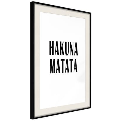 Poster Artgeist Affisch Hakuna Matata