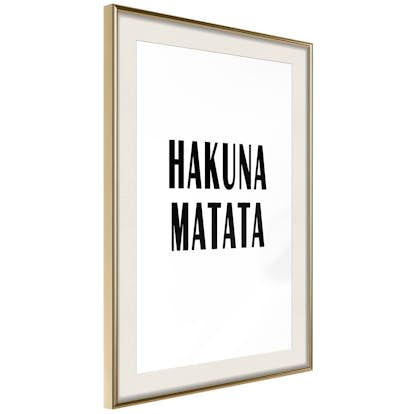 Poster Artgeist Affisch Hakuna Matata