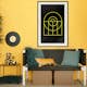 Poster Arkiio Affisch Black Geometry