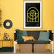 Poster Artgeist Affisch Black Geometry