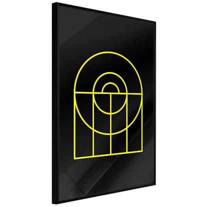 Poster Artgeist Affisch Black Geometry