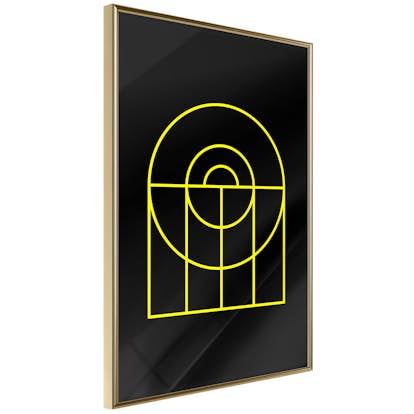 Poster Artgeist Affisch Black Geometry