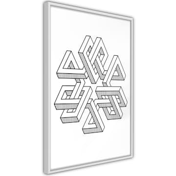 Poster Artgeist Affisch Geometric Clover