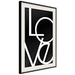 Poster Artgeist Affisch Love in Black and White