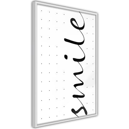 Poster Artgeist Affisch Black and White Smile