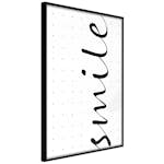 Poster Artgeist Affisch Black and White Smile