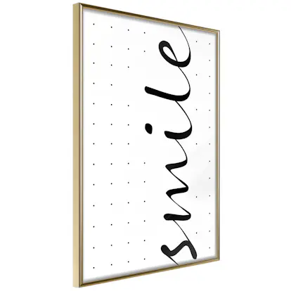 Poster Artgeist Affisch Black and White Smile