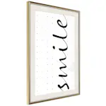 Poster Artgeist Affisch Black and White Smile