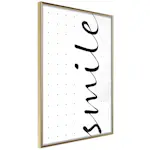 Poster Artgeist Affisch Black and White Smile