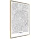 Poster Artgeist Affisch Map of Paris
