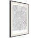 Poster Artgeist Affisch Map of Paris