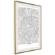 Poster Artgeist Affisch Map of Paris