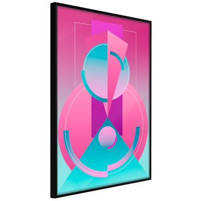 Poster Artgeist Affisch Geometric Locomotive