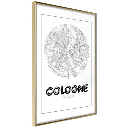 Poster Artgeist Affisch Retro Cologne