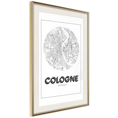 Poster Artgeist Affisch Retro Cologne