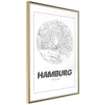 Poster Artgeist Affisch Retro Hamburg