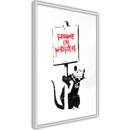 Poster Artgeist Affisch Because I'm Worthless