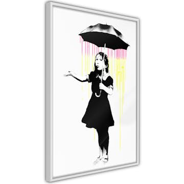 Poster Artgeist Affisch Girl with Umbrella