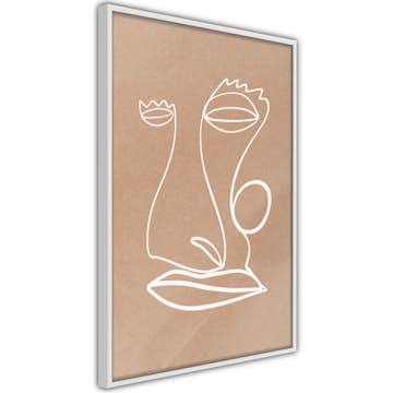 Poster Artgeist Affisch White Portrait