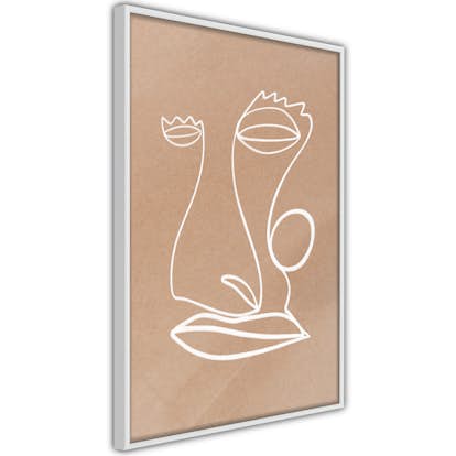 Poster Artgeist Affisch White Portrait