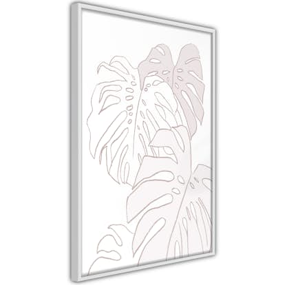 Poster Artgeist Affisch Cream Monstera