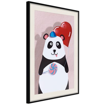 Poster Artgeist Affisch Panda with a Balloon