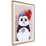 Poster Artgeist Affisch Panda with a Balloon