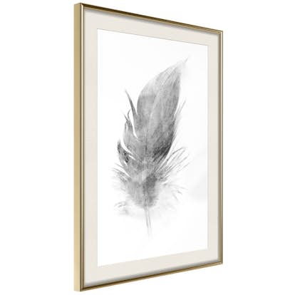 Poster Artgeist Affisch Transience Grå