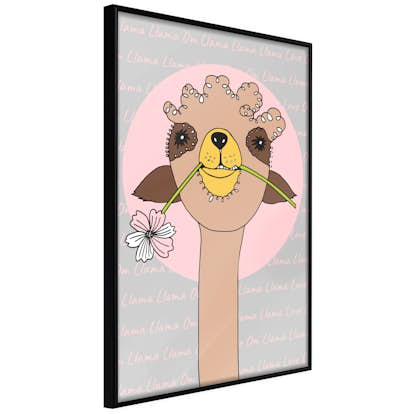 Poster Artgeist Affisch Happy Llama