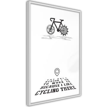 Poster Artgeist Affisch I like Cycling