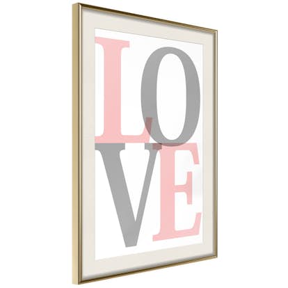 Poster Artgeist Affisch Grey Love