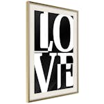 Poster Artgeist Affisch Black and White Love