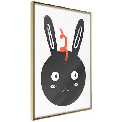 Poster Artgeist Affisch Rabbit Sees Everything