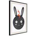 Poster Artgeist Affisch Rabbit Sees Everything