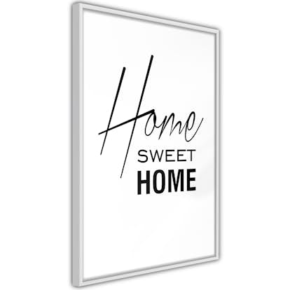 Poster Artgeist Affisch Black and White Home Sweet Home