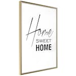 Poster Artgeist Affisch Black and White Home Sweet Home