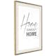 Poster Artgeist Affisch Black and White Home Sweet Home