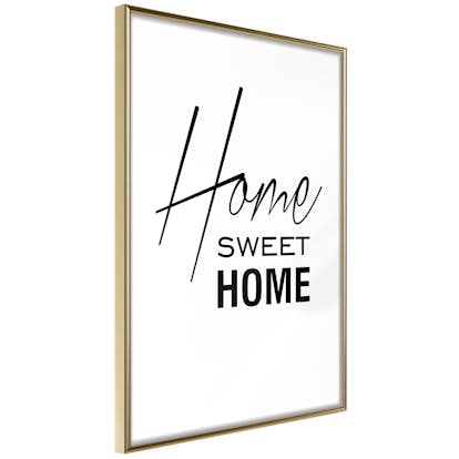Poster Artgeist Affisch Black and White Home Sweet Home