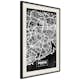 Poster Artgeist Affisch Negative Map Porto