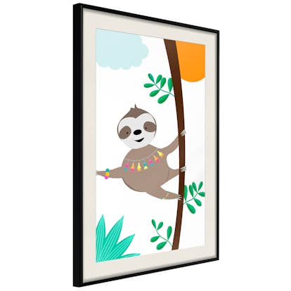 Poster Artgeist Affisch Happy Sloth
