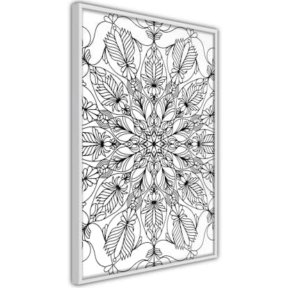 Poster Artgeist Affisch Black Mandala