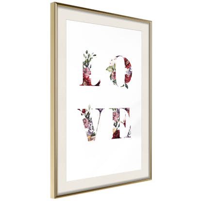 Poster Arkiio Affisch Love in Flowers