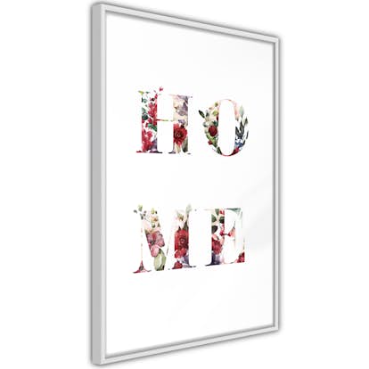 Poster Artgeist Affisch Home in Flowers